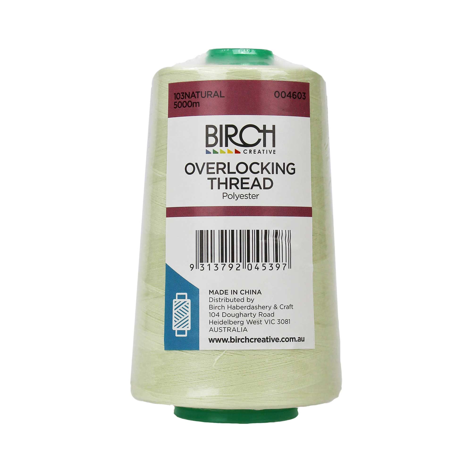 Birch Overlock Thread 5000m Natural