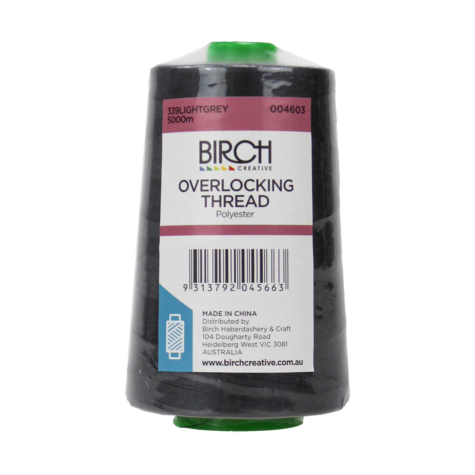 Birch Overlock Thread 5000m Light Grey