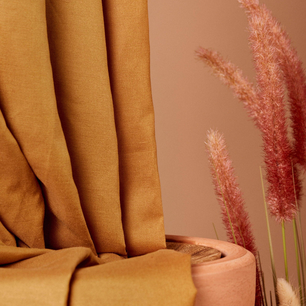 Linen Viscose Ochre Lenzing™ EcoVero™