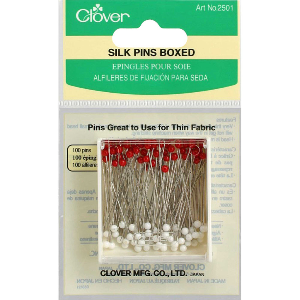 Clover Silk Pins Boxed 100 pack
