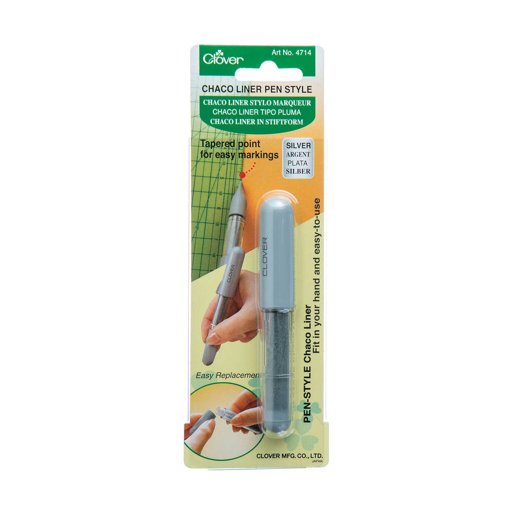 Clover Chaco Liner Pen Silver