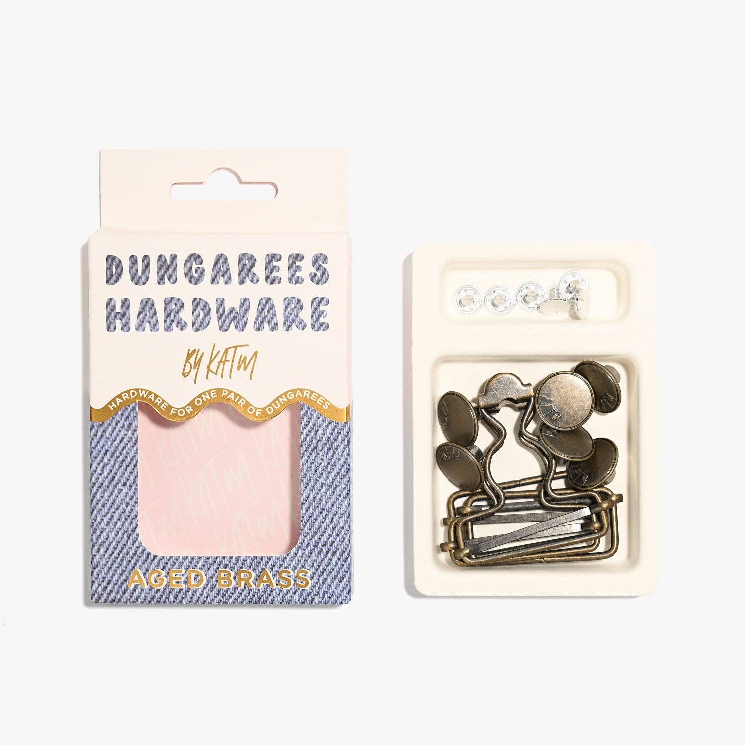 Dungarees Hardware Kit | Aged Brass