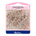 Hemline Curved Safety Pins 150 Pack 38mm