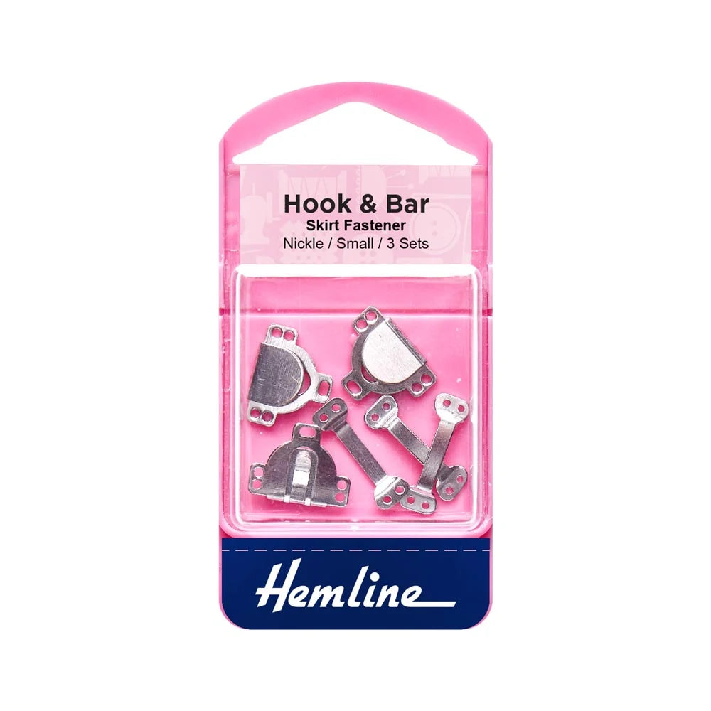 Hemline Hook and Bar Skirt Nickel Small 3 Sets