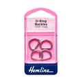 Hemline D Rings 12mm Nickel 4pc