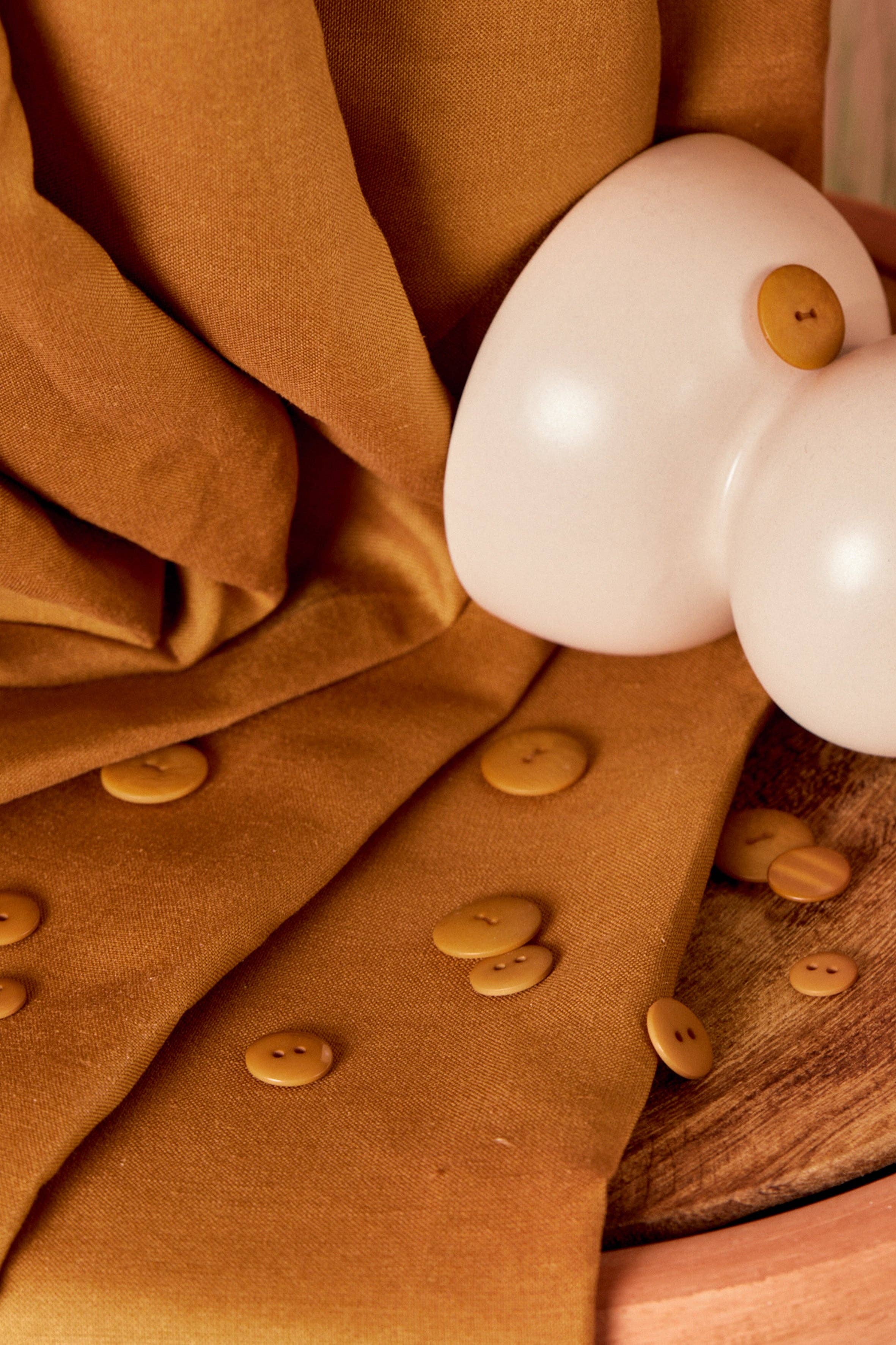 Linen Viscose Ochre Lenzing™ EcoVero™