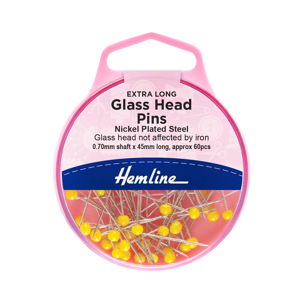 Hemline Quilting Pins 50mm 0.7mm