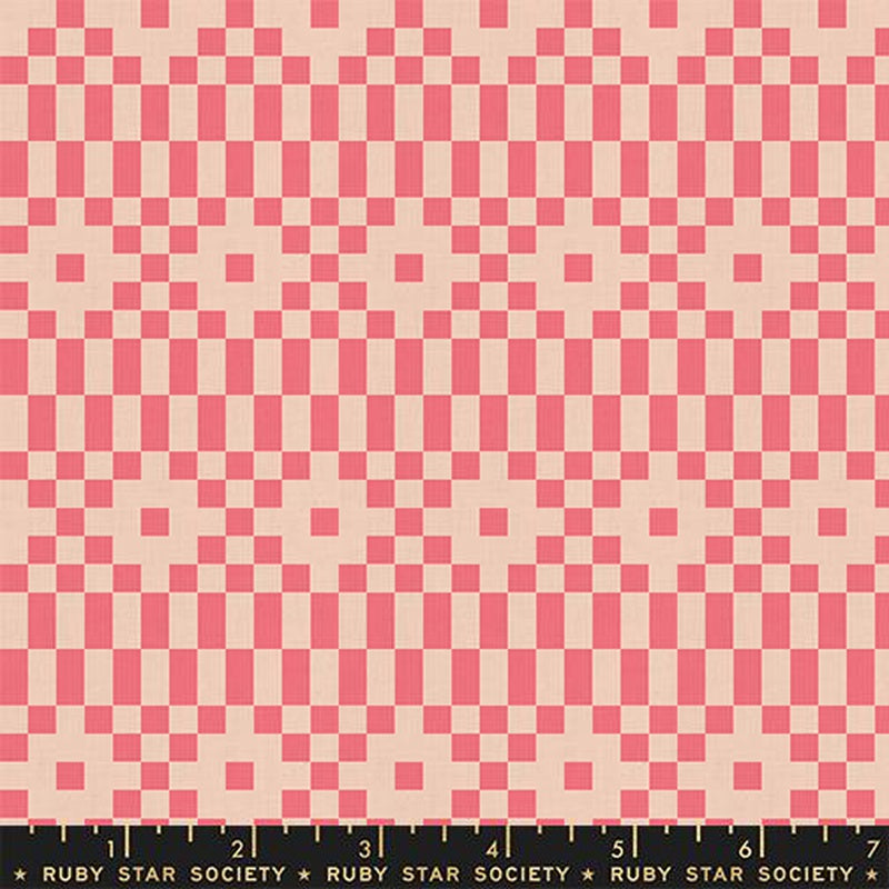 Lofi Cotton Linen  Neon Coral RS1136 17CL Ruby Star#1
