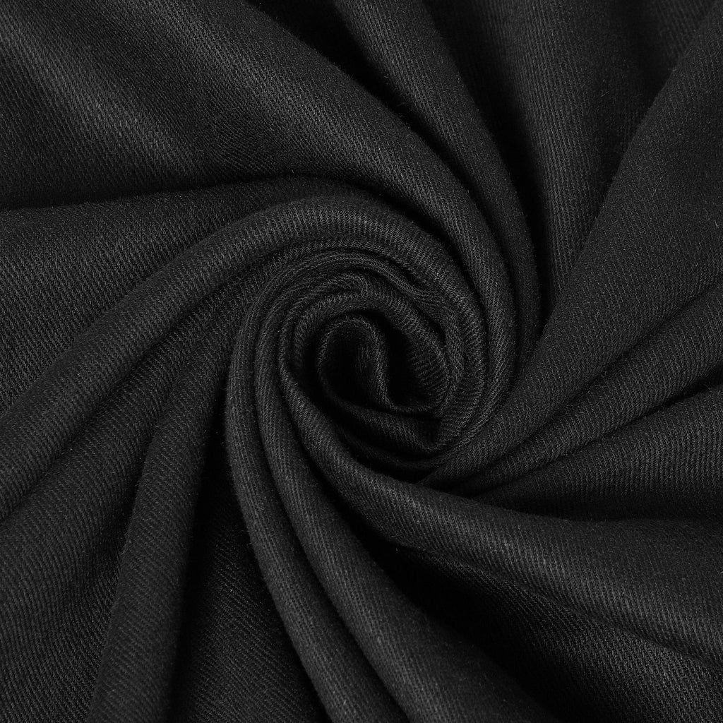 Twill Linen Viscose LivaEco BLACK