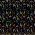 Adorn Cotton Black (RS1021-15) by Ruby Star Society for Moda