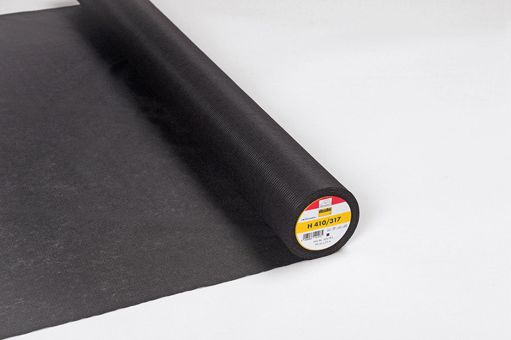 H410 Fusible Interlining Charcoal
