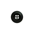 Black round wooden buttons, size 40