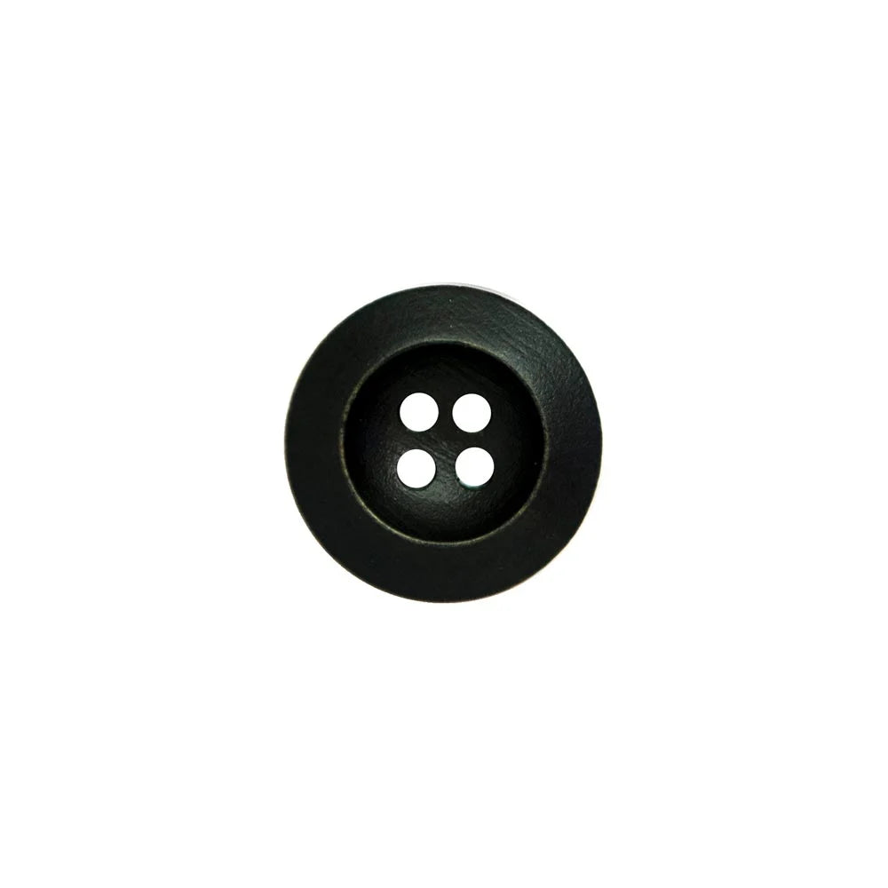 Black wooden buttons size 28