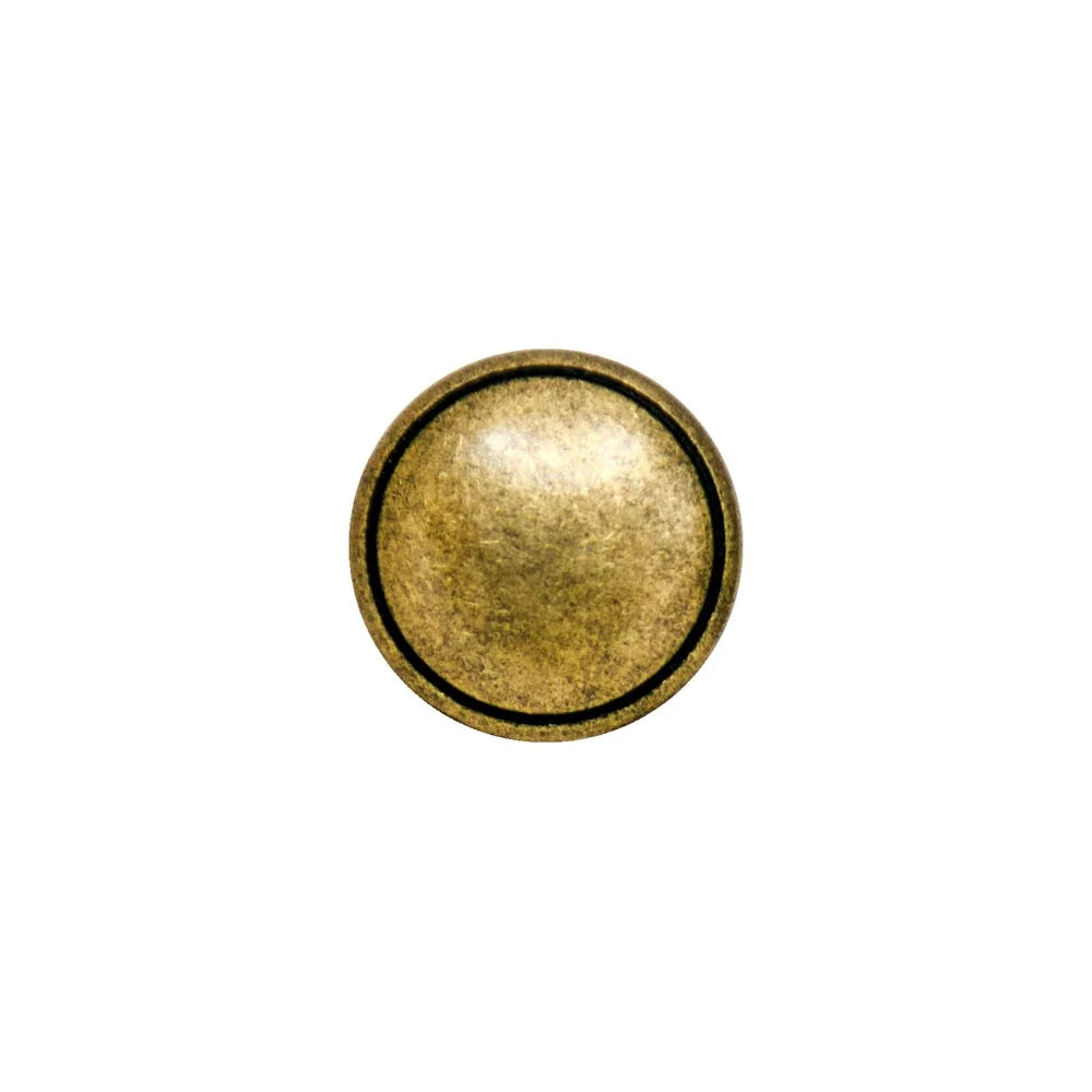 Metal Round Shank Buttons Size 36 23mm, Gold
