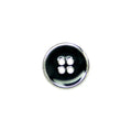 Metal black inner buttons, size 32
