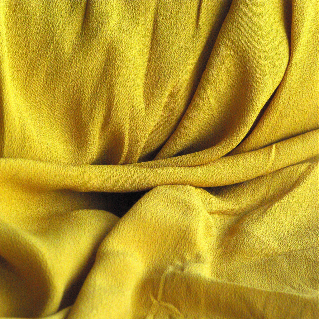 Rayon Crepe, Mustard