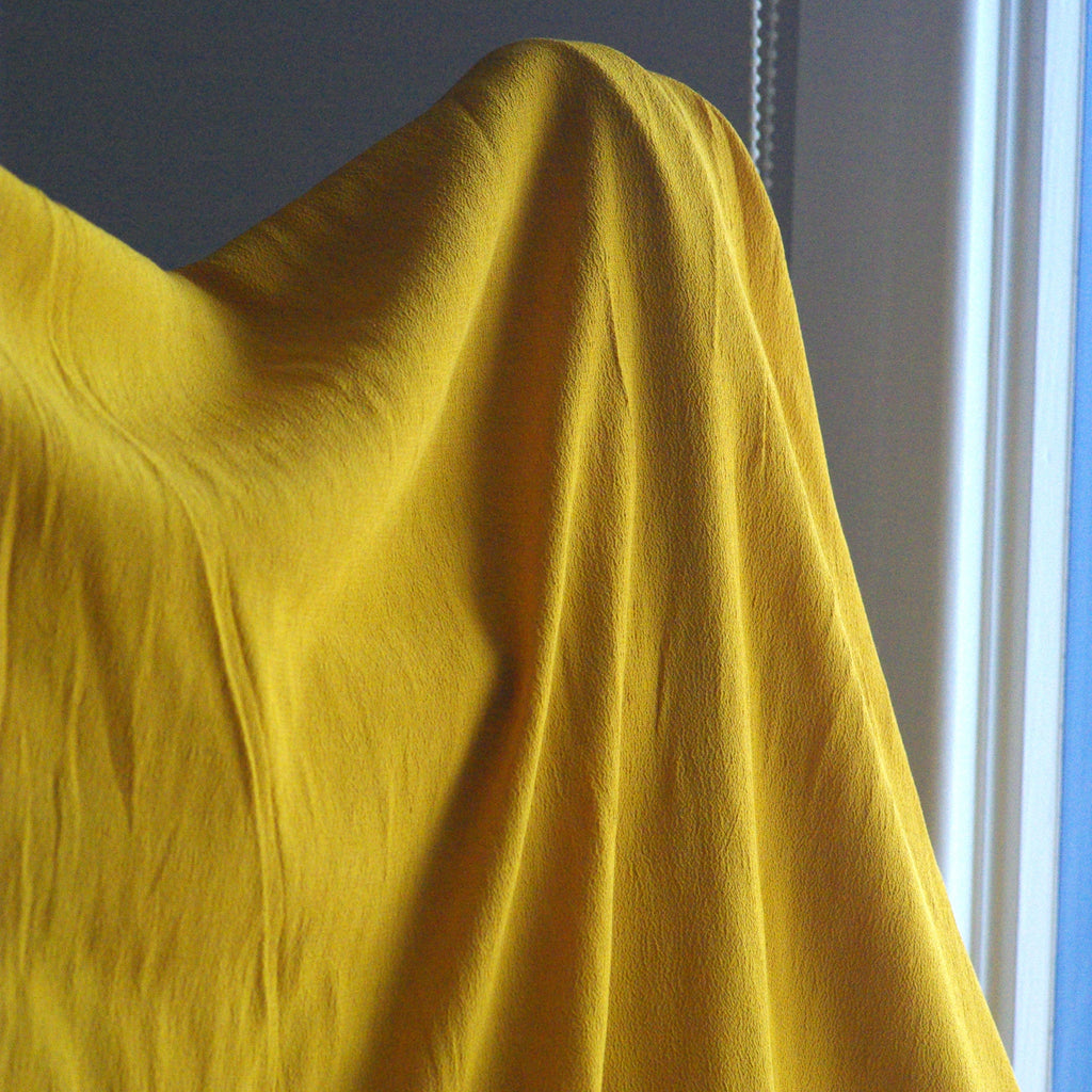 Rayon Crepe, Mustard