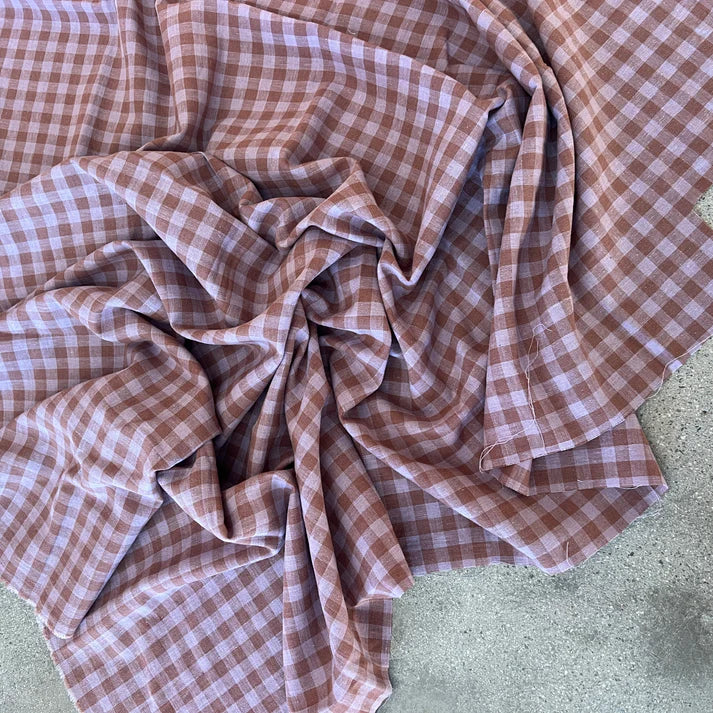 Dustfield Cotton Linen Lilac/Cocoa
