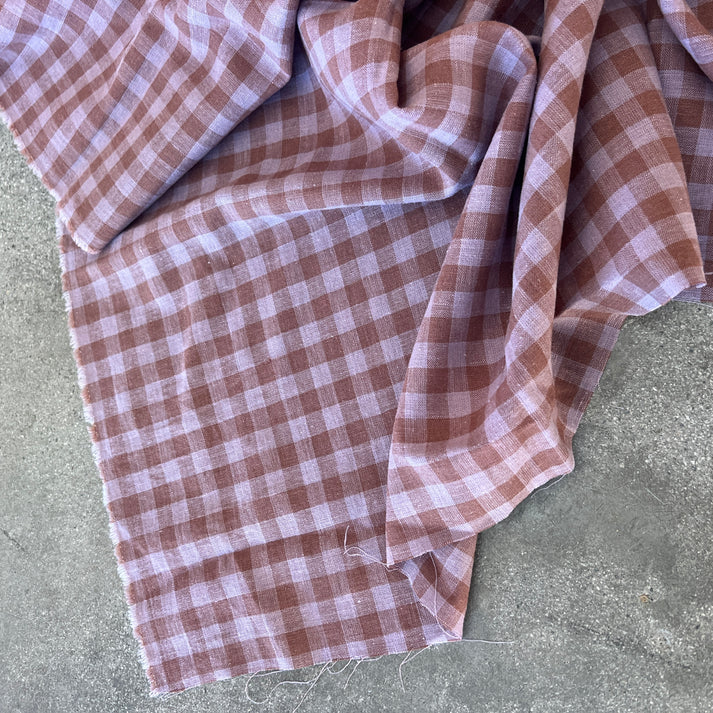 Dustfield Cotton Linen Lilac/Cocoa