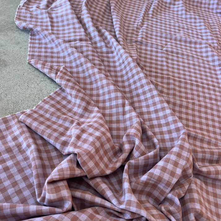 Dustfield Cotton Linen Lilac/Cocoa