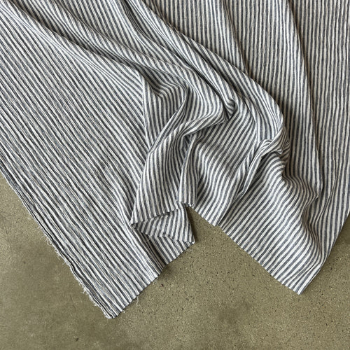 August Navy/white ticking