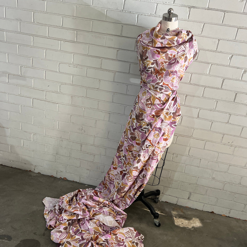Posy White/pink floral
