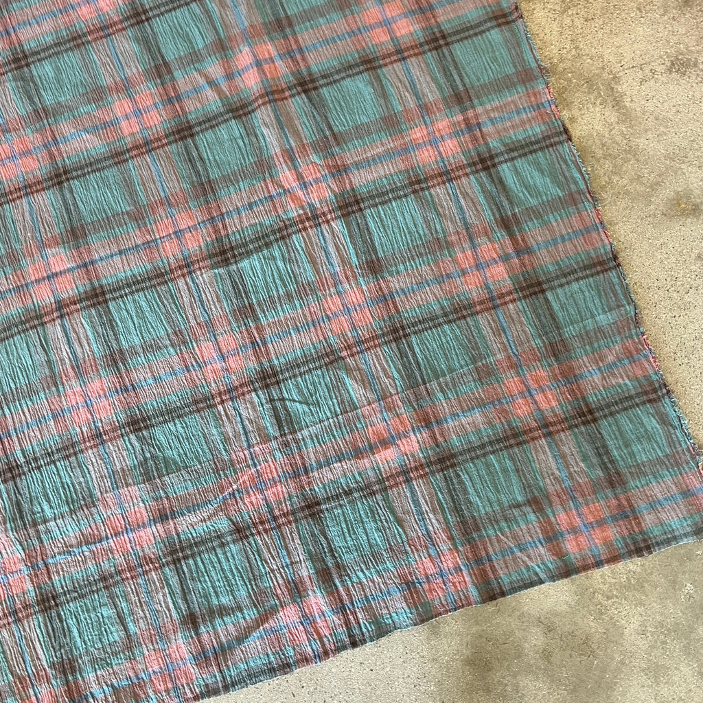 Pastel Haze Teal/salmon/cocoa madras
