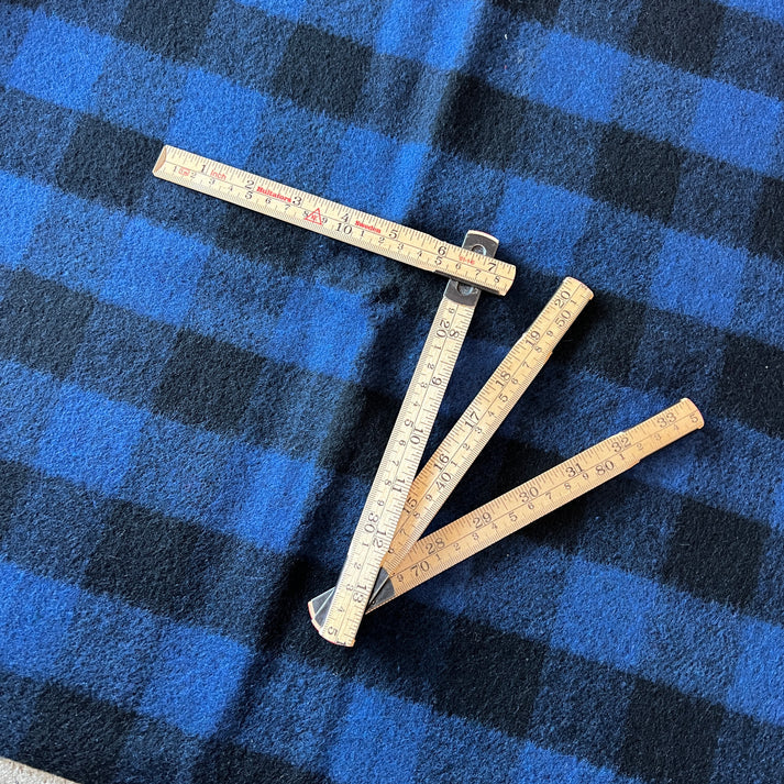 Artic Brushed Wool Deep blue plaid