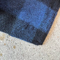 Artic Brushed Wool Deep blue plaid