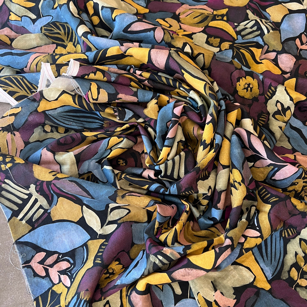 Posy Black/modern floral