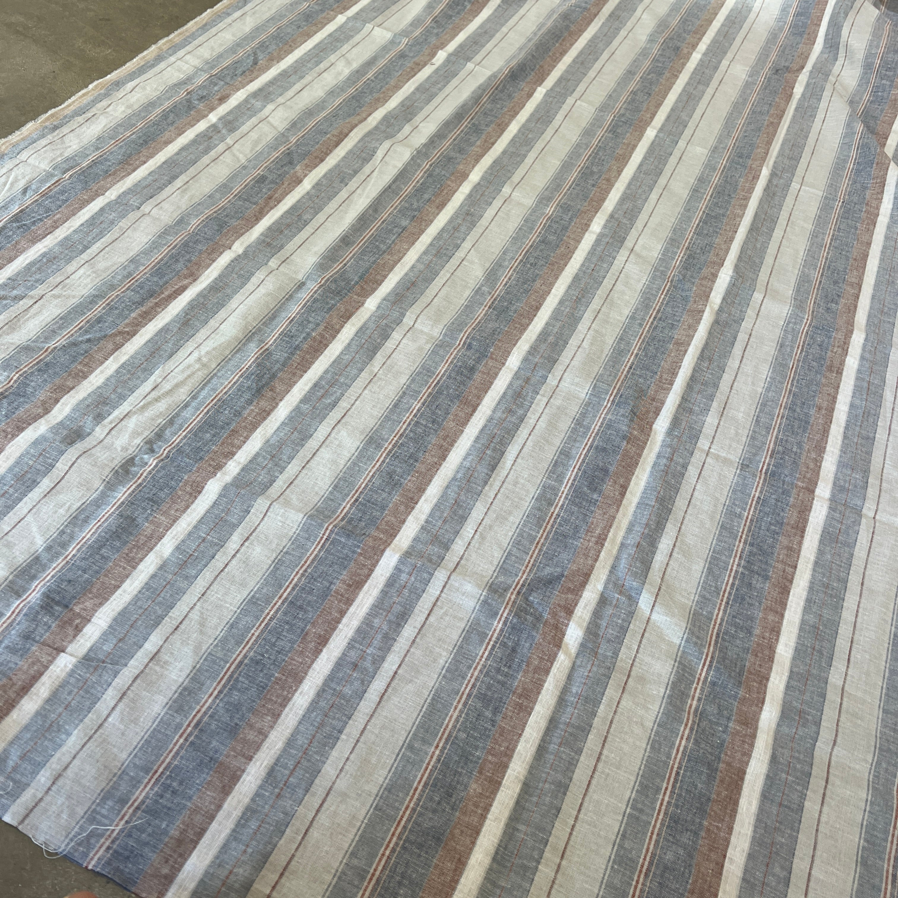 Dune Blue/brown/cream heritage stripe