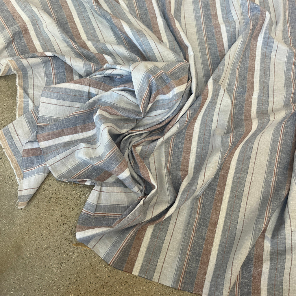 Dune Blue/brown/cream heritage stripe