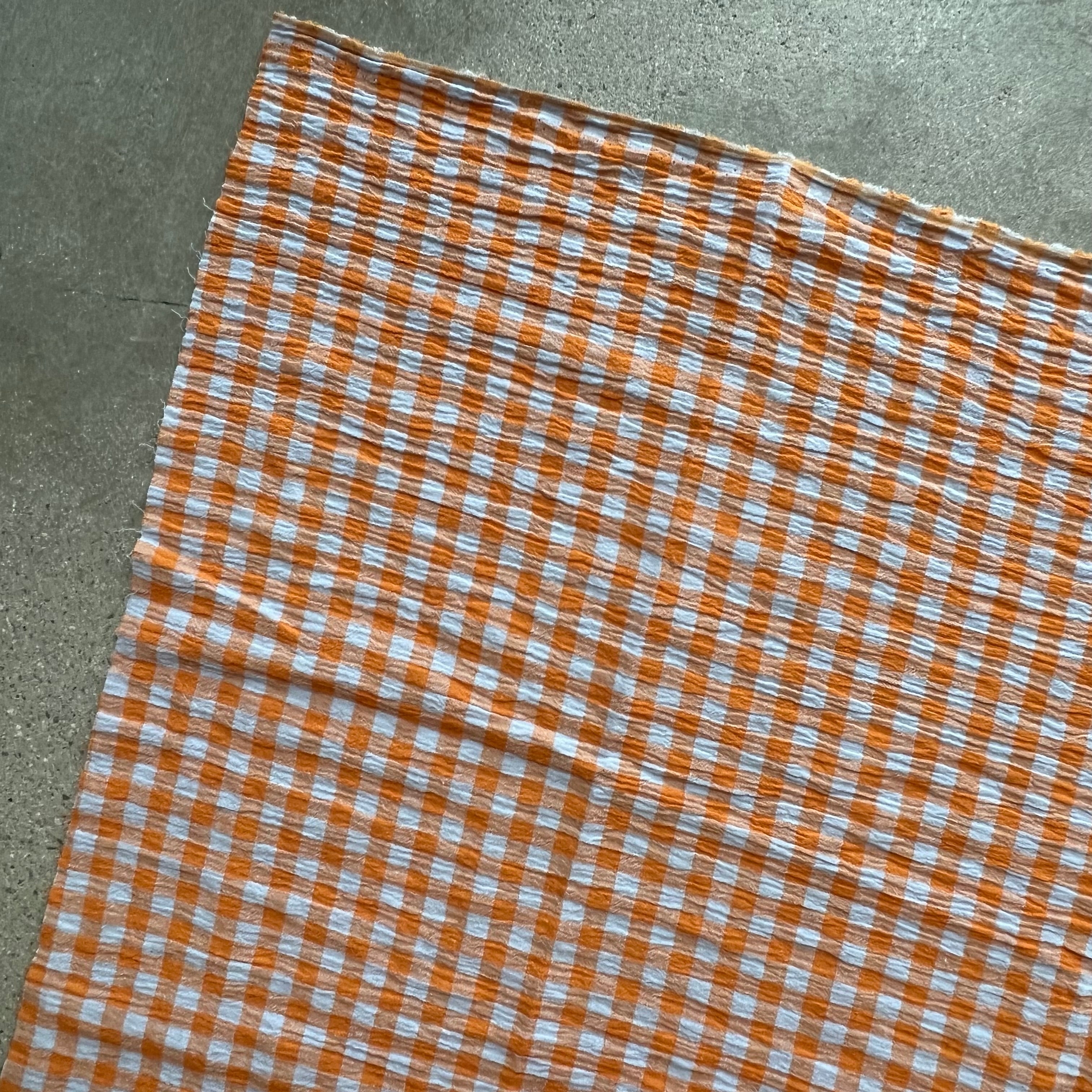 Mini Orange/Green plaid