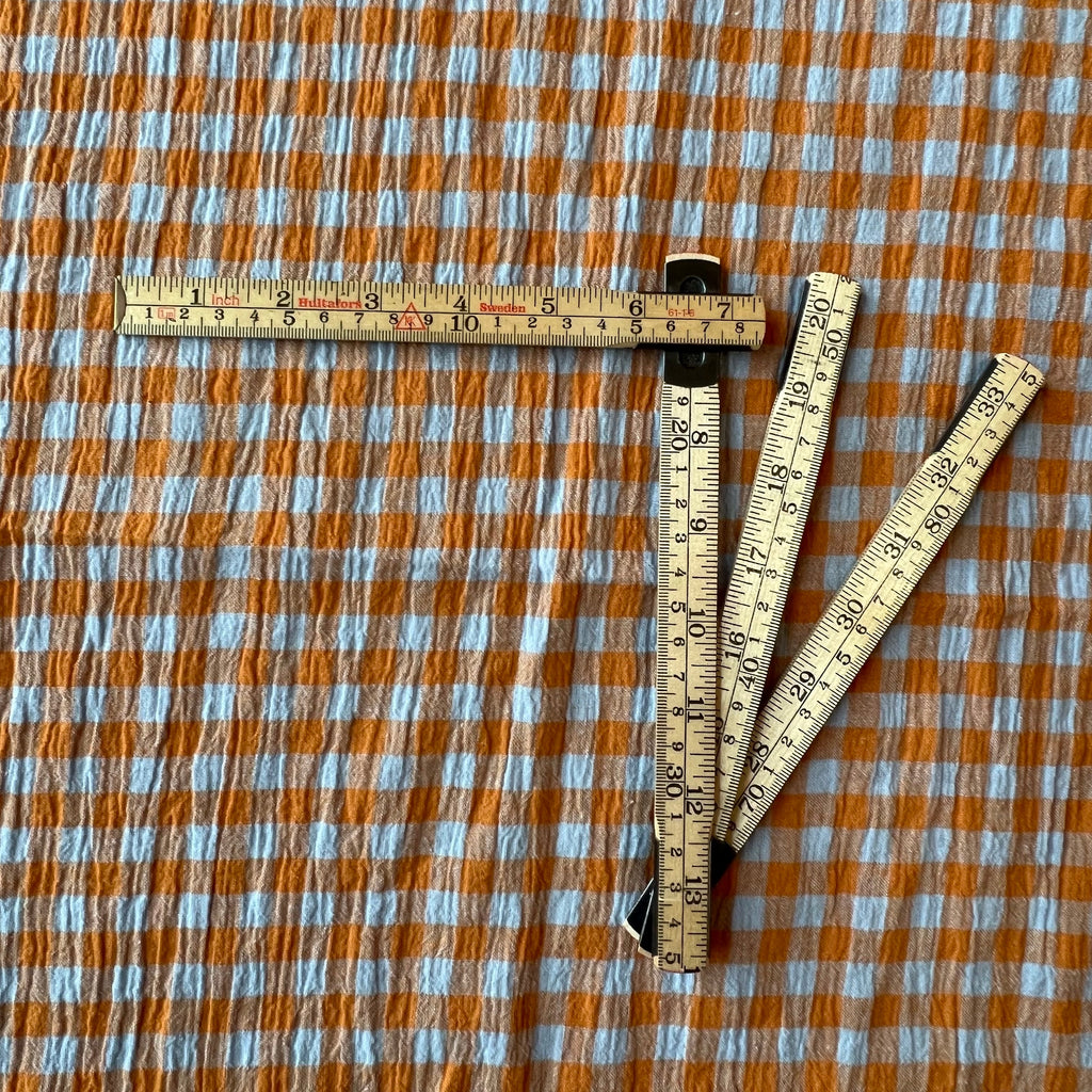 Mini Orange/Green plaid