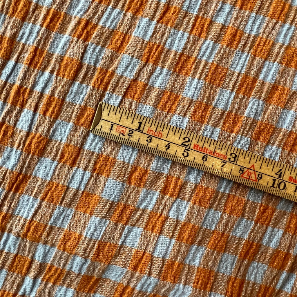 Mini Orange/Green plaid