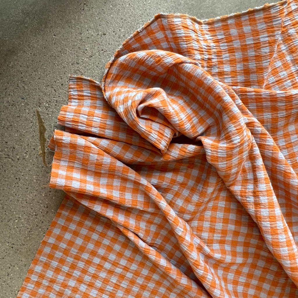 Mini Orange/Green plaid