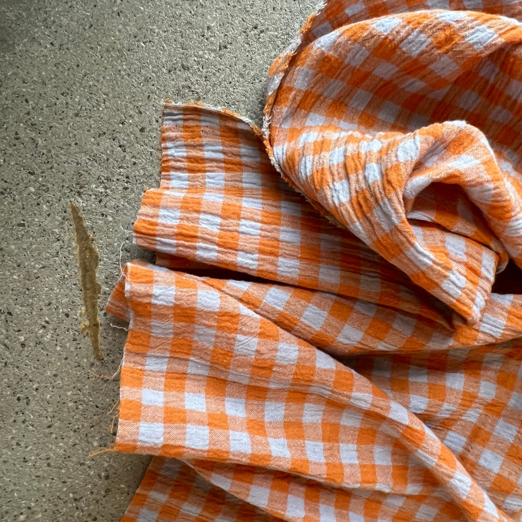 Mini Orange/Green plaid