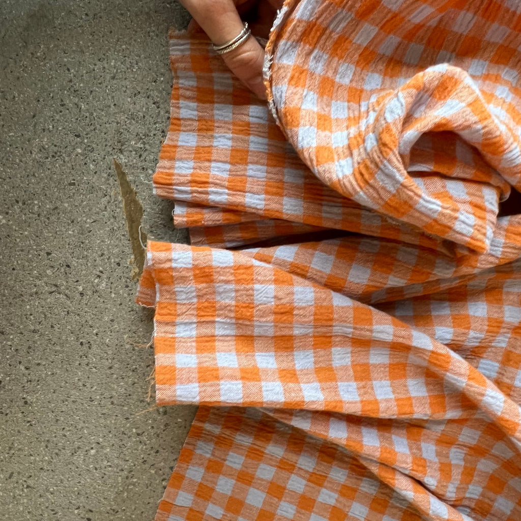 Mini Orange/Green plaid