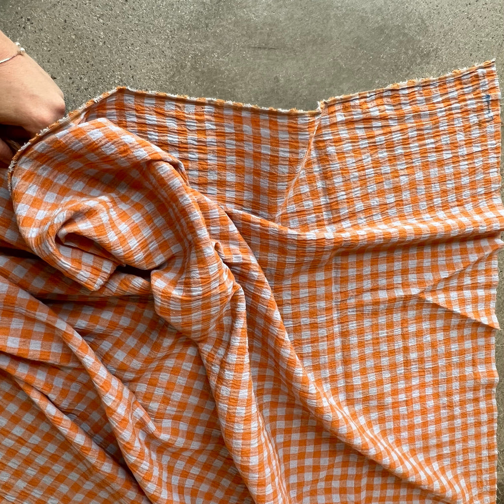 Mini Orange/Green plaid
