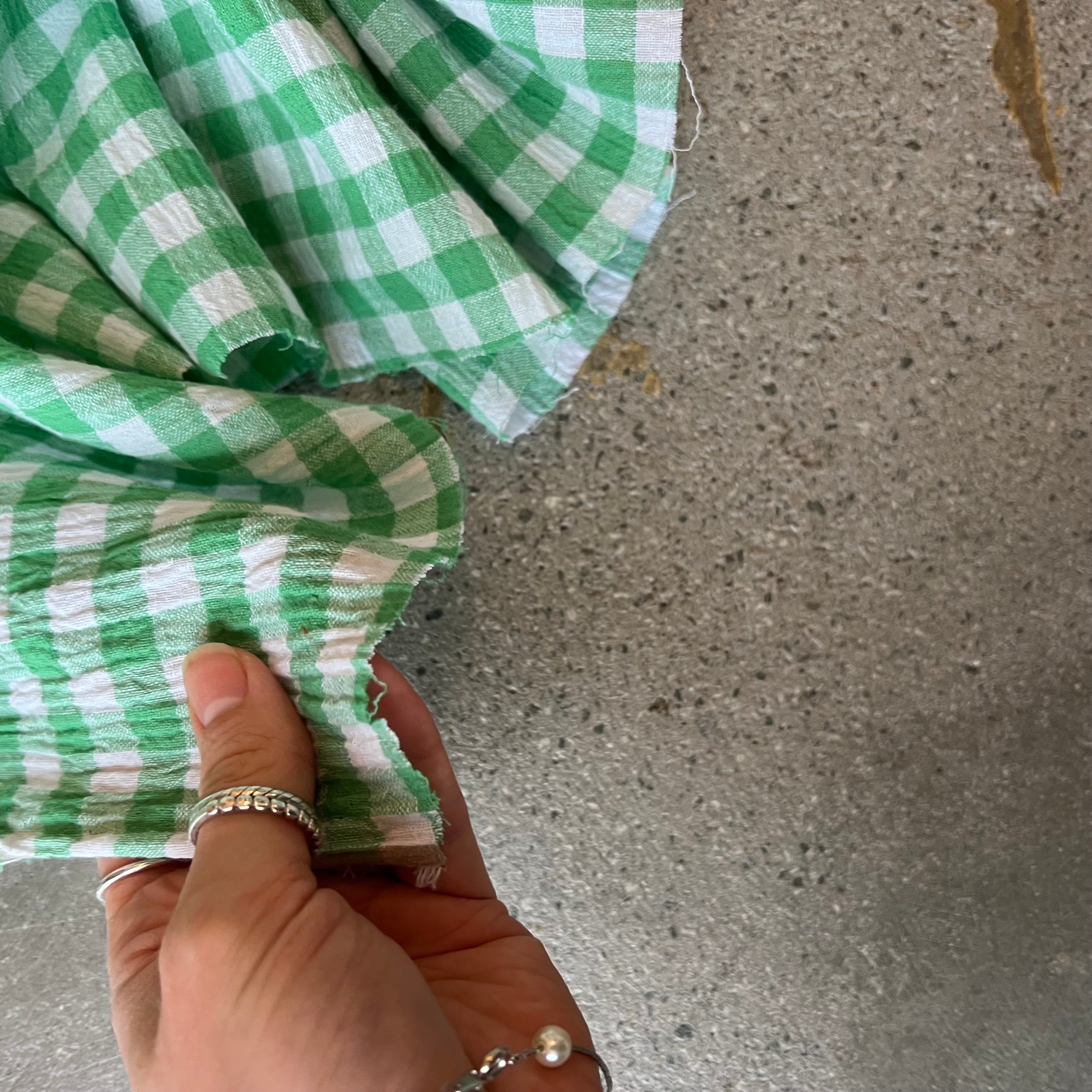 Mini Green plaid
