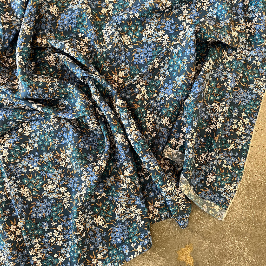 Bluebell Navy/teal/cornflower floral