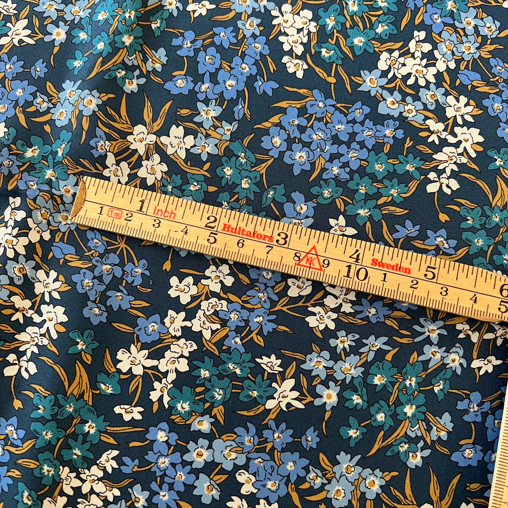 Bluebell Navy/teal/cornflower floral