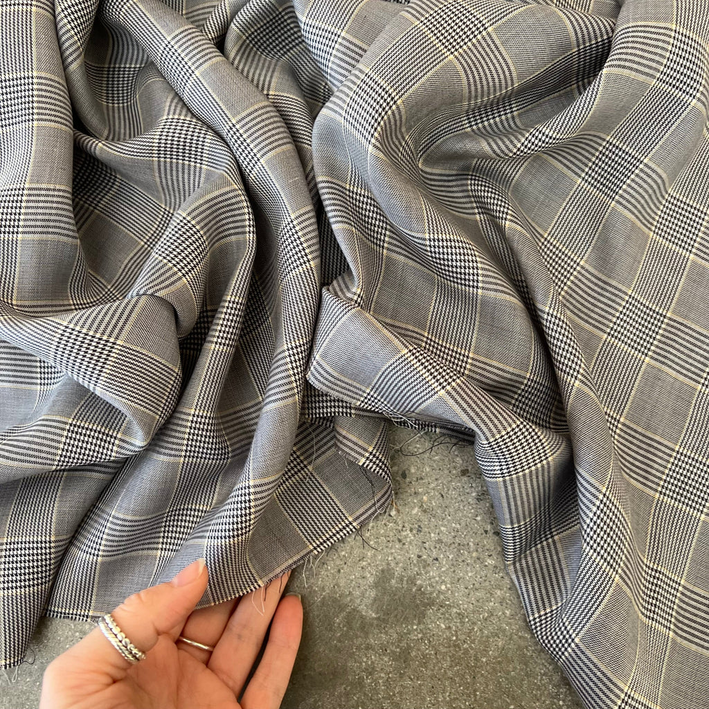 Street Grid Grey/white Glen plaid