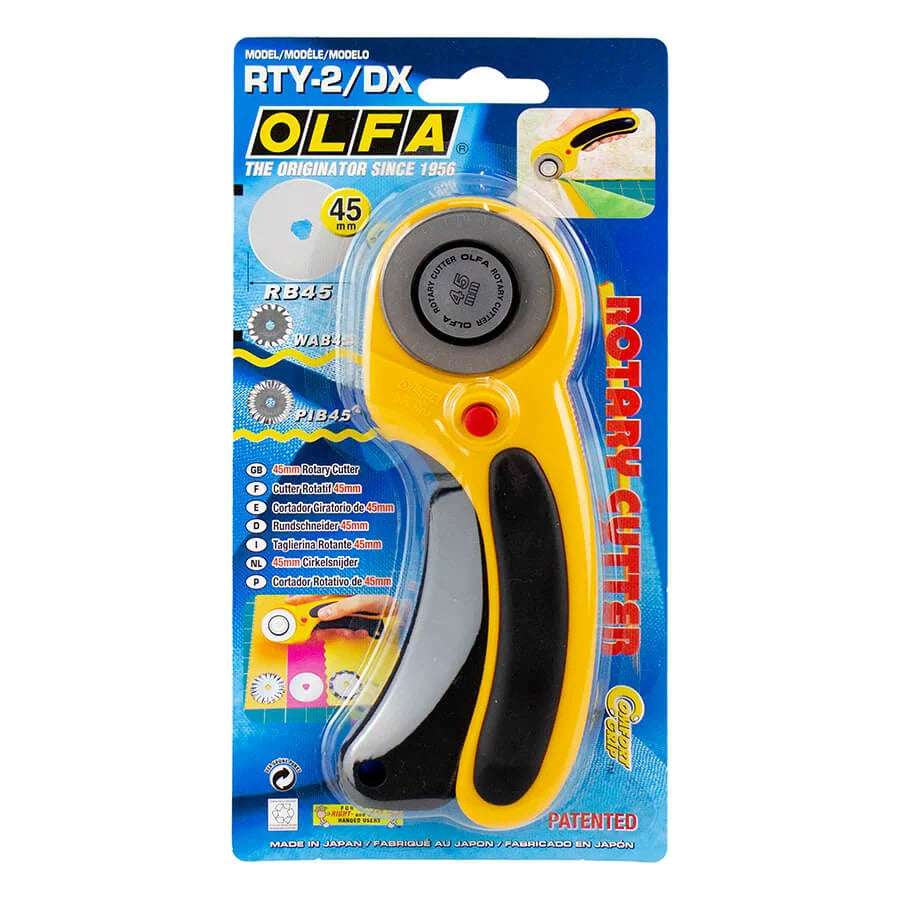Olfa 45mm Rotary Cutter Ergonomic RTY-2/DX