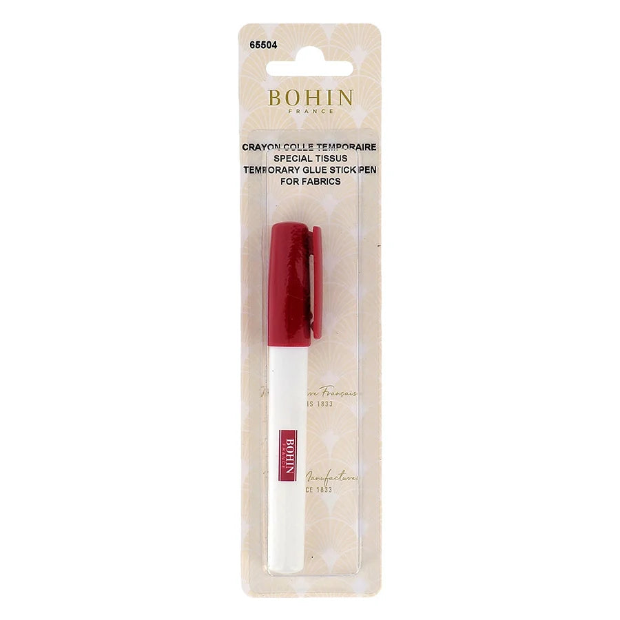Bohin Temporary Textile Glue Pen Pink