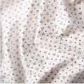 White with Navy Mini Polka Dot