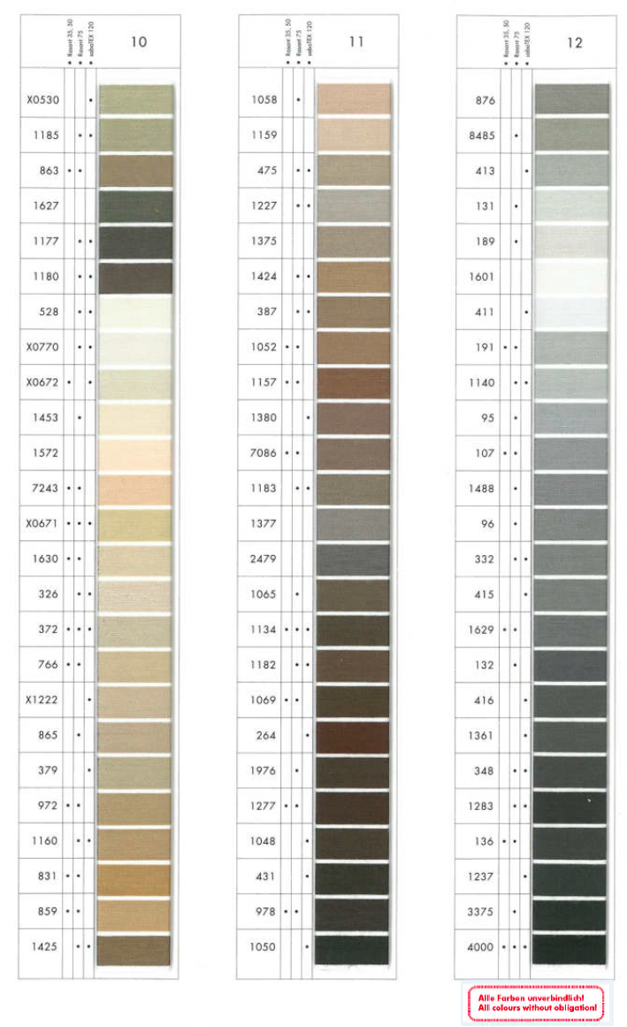 Rasant 120 colour card page 4