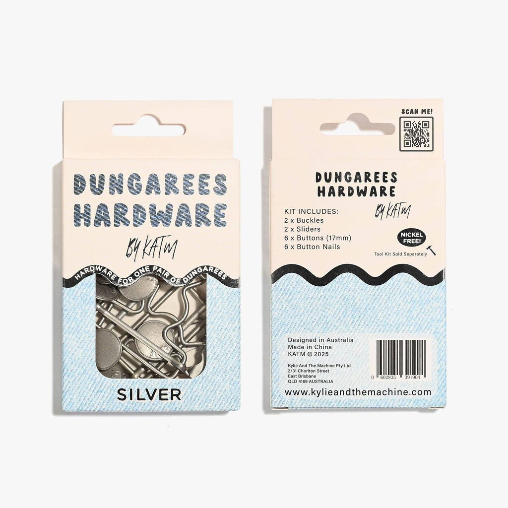 Dungarees Hardware Kit | Silver