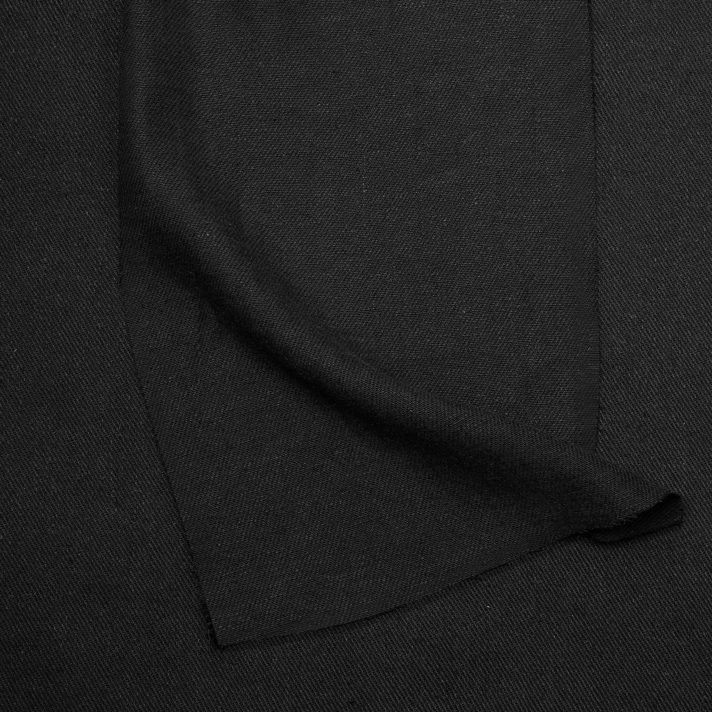 Twill Linen Viscose LivaEco BLACK