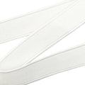 NON-ROLL WAISTBAND ELASTIC WHITE 38 mm
